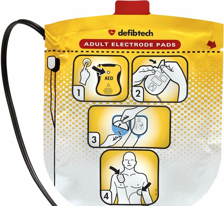 Defibtech Lifeline Semi Auto Aed Adult Defibrillation Pads Package